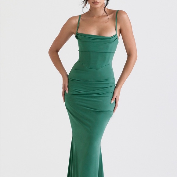 House of CB Dresses & Skirts - House of CB Milena Dress in Green - worn once! In original gift box packaging